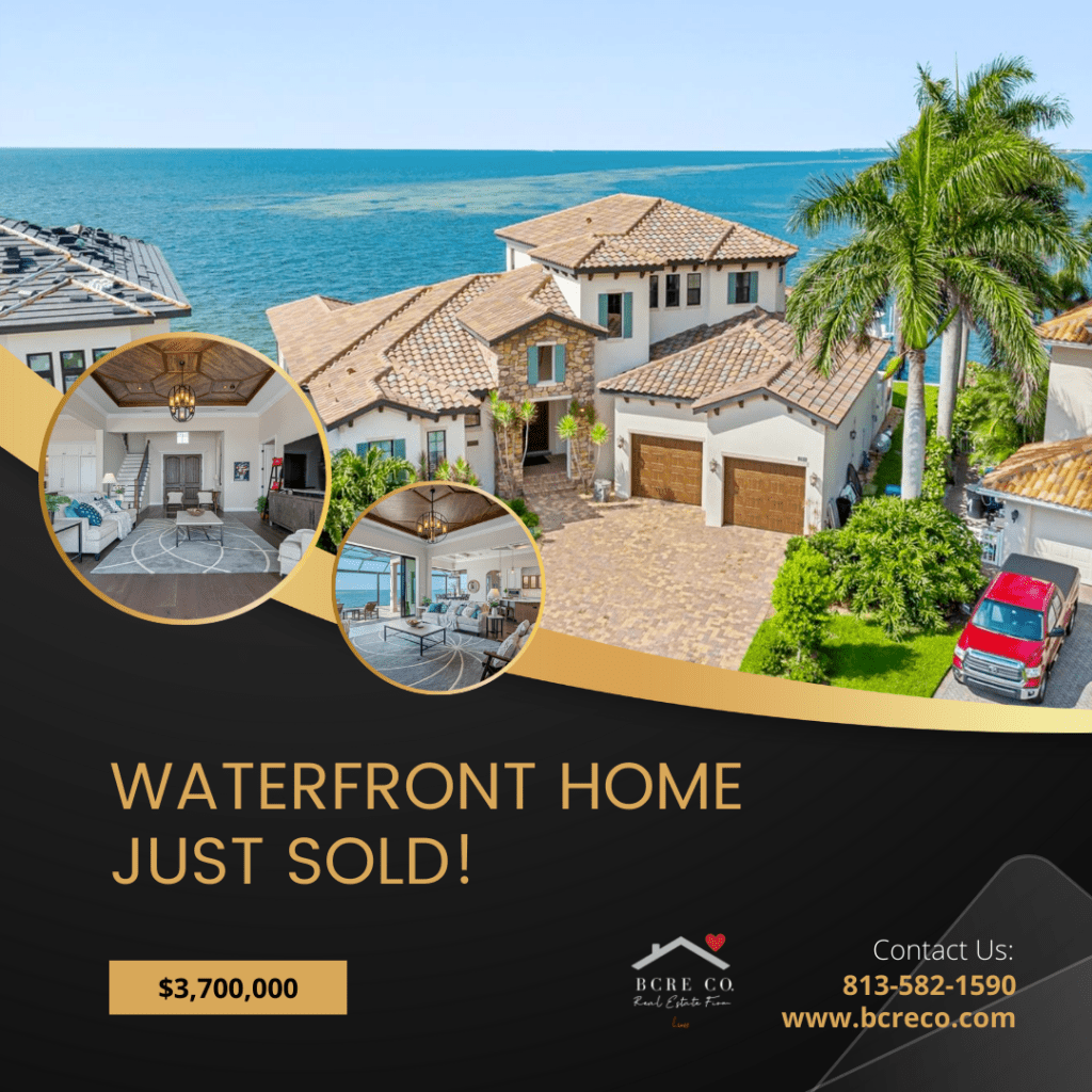 A waterfront home just sold !